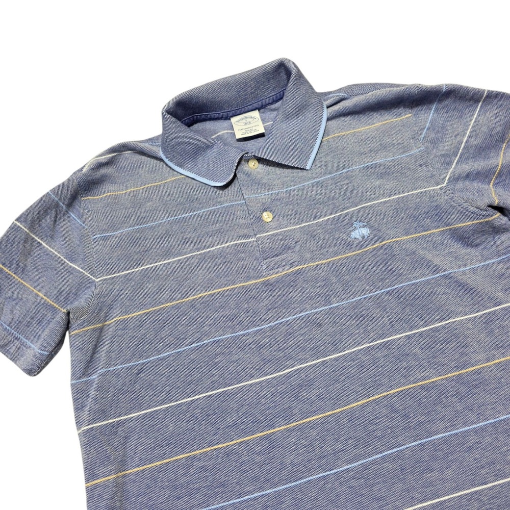 Brooks Brothers Performance Polo Shirt Mens Size S Slim‎ Fit Striped